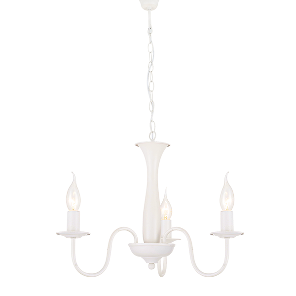 бял полилей класически за спалня Aca lighting